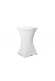 PartyDeco Pokrowiec na st� koktajlowy bia�y 80x110cm