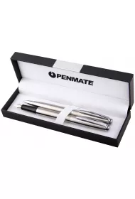 Penmate Komplet D�ugopis + pi�ro wieczne Virtuo srebrny