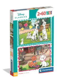 Puzzle 2x60 element�w Disney Classic CLEMENTONI 24836