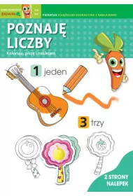 Poznaj� liczby. Koloruj�, pisz� i naklejam. Marchewkowe zadania 3-6 lat