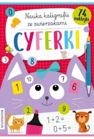 Cyferki nauka kaligrafii z pieskami i kotkami