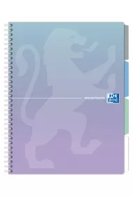 Koozeszyt Oxford Projectbook A4 Mix Pastelowy kratka 80 kartek