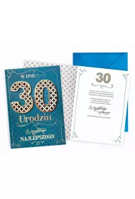 Kukartka Karnet Urodziny 30