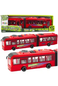 Autobus przegubowy otwierane drzwi �wiat�o d�wi�k LeanToys