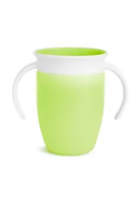 Kubek treningowy z uchwytami Munchkin Miracle 360&deg; 207ml zielony