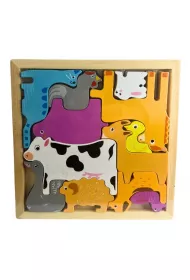 Puzzle drewniane zwierzta domowe Mz-Import