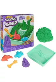 Kinetic Sand - Piasek z foremkami zielony Spin Master