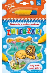 Zwierzaki. Malowanka z pisakiem wodnym