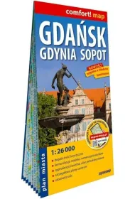 Gda�sk Gdynia Sopot plan Tr�jmiasta 1:26 000 laminat 2026