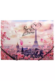 Panta Plast Teczka A4 PP na gumk� z nadrukiem Take Me To Paris