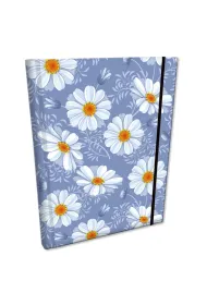 Bee-bee Notes B6 z gumk� Soft Touch Stokrotki Retro kratka 96 kartek