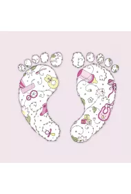 Clear Creations Karnet Swarovski kwadrat CL1908 Narodziny dziewczy