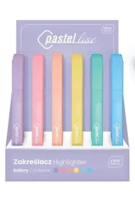 Interdruk Zakre�lacz pastelowy mix 6 kolor�w 24szt/disp