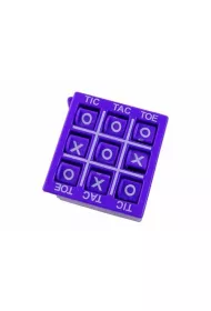 Gra k�ko i krzy�yk 4,5 cm fioletowa LeanToys