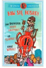 AbCard Kartka okoliczno�ciowa Urodziny 18