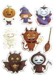 Dalprint Naklejki �elowe Halloween 8 szt