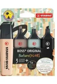 Stabilo Zakre�lacz Boss Original Nature Colors 4 szt.