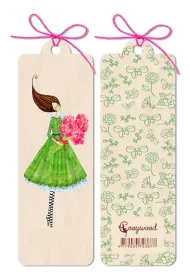 Cozywood Zak�adka drewniana Kobieta z bukietem