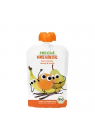 Freche Freunde Mus gruszka - jabko - banan - pomaracza - wanilia od 8 miesica 100 g Bio