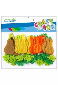 Craft with Fun Ozdoba filcowa samoprzylepne dynie 8 szt.