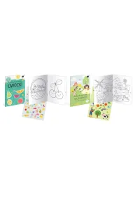 Kolorowanka z nalejkami Owoce, Farma mix