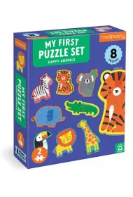 Pierwsze puzzle Szczliwe zwierztka 8 el. 2+ Mudpuppy