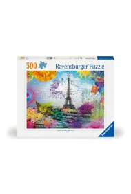 Puzzle 500 el. Poczt�wka z Pary�a Ravensburger