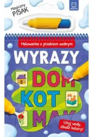 Wyrazy. Malowanka z pisakiem wodnym