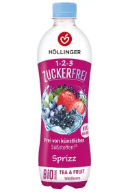 Hollinger Napj gazowany o smaku owocw lenych bez cukru 500 ml Bio