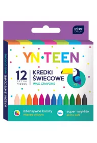 Interdruk Kredki �wiecowe 12 kolor�w