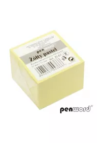 Penword Kostka samoprzylepna pastel ��ty 51x51mm 400 kartek