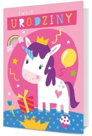 Pan Dragon Karnet B6 Urodziny dzieci�ce Kucyk K.B6-1830