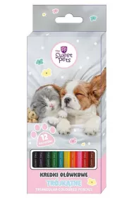 Beniamin Kredki o��wkowe tr�jk�tne The Sweet Pets 12 kol.