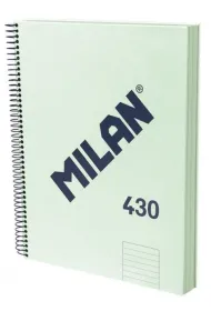 Milan Zeszyt na spirali A4/120k linia - zielony