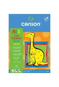 Blok rysunkowy Canson A4/15k - kolorowy/biay