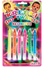 Aliga Kredki do twarzy neonowe 6 kol.