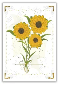 DaVinci Karnet 12x18cm + koperta S�oneczniki