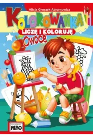 Owoce kolorowanka licz� i koloruj�