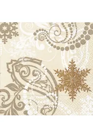 Serwetki Lunch Witner paisley cream 33x33 cm