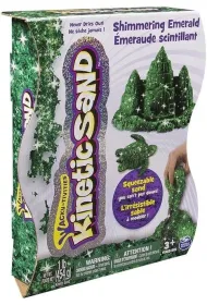 Kinetic Sand. Po�yskuj�cy piasek 454 zielony * Spin Master