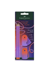 Faber-Castell Zestaw o��wk�w z temper�wk� i gumk� FABER CASTEL