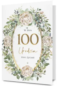 Karnet okazjonalny B6 z kopert� 100 Urodziny PAN DRAGON HM200-3268