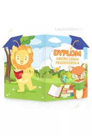 LearnHow Dyplom skadany A4 ukoczenia przedszkola 5 szt.