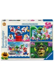 Ravensburger, Puzzle 4x100: Super Mario (12004321)