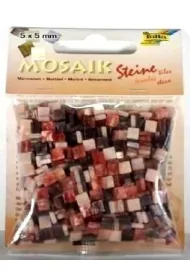 Mozaika kamyczki marmurkowe 5x5mm czerwona Galeria Hobby