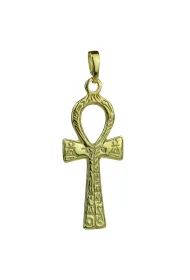 Sotis Krzy� Ankh z hieroglifami Ag925 + Au 24kar, 5,2g