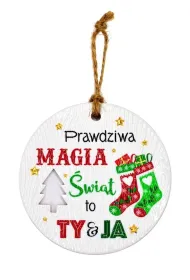 Kukartka Zawieszka ceramiczna Bo�e Narodzenie
