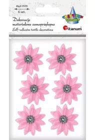 Titanum Dekoracje samoprzylepne 3D kwiaty 6 szt.