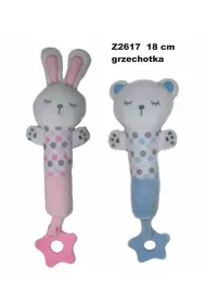 Zwierzeta grzechotka 18cm MIX Sun-Day