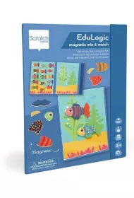 Uk�adanka magnetyczna kszta�ty i kolory Rybki Scratch